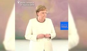 Angela Merkel de nouveau prise de tremblements lors d'une cérémonie (vidéo)