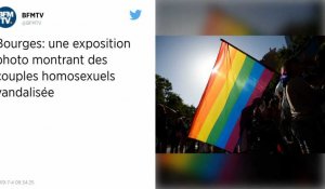 Une exposition photo avec des couples homosexuels vandalisée à Bourges
