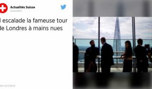 Londres. Un homme escalade la façade d'un gratte-ciel de 310 m de haut