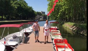 Lille: La croisière s'amuse sur la Deûle avec les nouveaux canots de plaisance des Marins d'eau douce