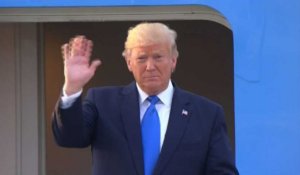 DonaldTrump arrive en Corée du Sud