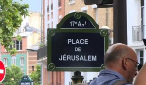 Inauguration de la place de Jerusalem à Paris
