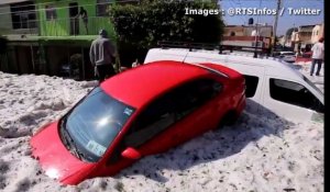 Mexique. Les habitants de Guadalajara sous deux mètres de glace après un orage de grêle