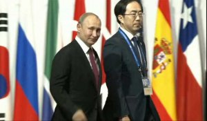 Vladimir Poutine arrive au sommet du G20