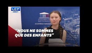 Depuis l&#39;Assemblée, Greta Thunberg répond aux parlementaires opposés à sa venue