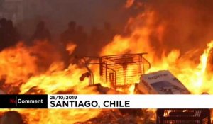 Chili : nouveaux affrontements à Santiago