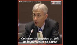 7 policiers désarmés et 33 signalements depuis l'attaque à la Préfecture de police de Paris, détaille Didier Lallement