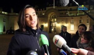 Fed Cup 2019 - Caroline Garcia à l'Élysée avec Emmanuel Macron : "On dirait qu'on a vu le Père Noël"