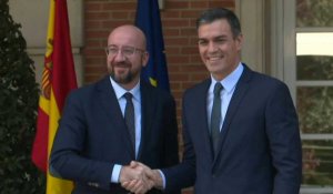 Le chef du gouvernement espagnol sortant rencontre le président du Conseil Européen à Madrid