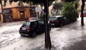 Orage de grêle dans le Golfe de Saint-Tropez