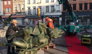 À Tourcoing, les sculptures de la fontaine de retour Grand-Place