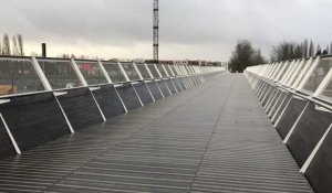 A la découverte de la nouvelle passerelle de la gare de Béthune