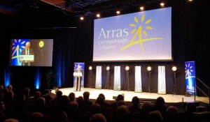 Cérémonie de vœux de la communauté urbaine d'Arras à Artois expo