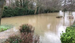 Inondations entre Hesdigneul-les-Boulogne et Hesdin-L'Abbé