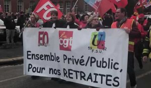 Plus de 500 manifestants dans les rues de Cambrai