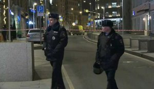 Images du quartier de Moscou où des tirs ont eu lieu