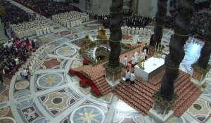 Le pape célèbre une messe pour la journée mondiale de la paix instaurée par le Vatican