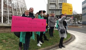 Manifestation des infirmiers libéraux à Maubeuge