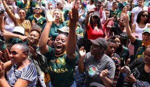 Coupe du monde de Rugby : la liesse en Afrique du Sud