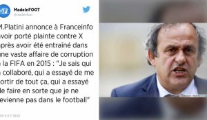 Fifa. Michel Platini se dit victime « d'un complot »