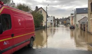 Grosses inondations dans le secteur de Saint-Léonard, près de Boulogne-sur-Mer