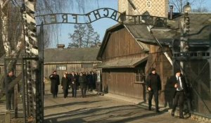 La chancelière allemande Angela Merkel visite Auschwitz pour la première fois