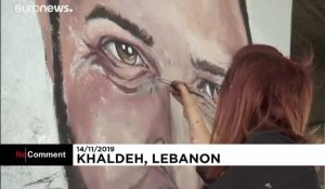 Au Liban, des portraits fleurissent en hommage au manifestant abattu