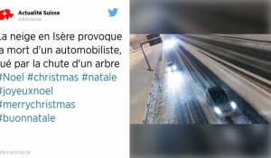 Neige : un mort en Isère, 330.000 foyers privés d'électricité, des trains et des avions annulés