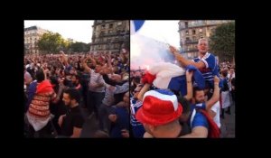 La France en finale : Le but d&#39;Umtiti vécu dans la fanzone de Paris