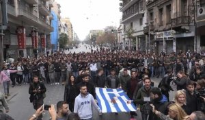 grèce: début de la manifestation pour commémorer le 17-Novembre sanglant