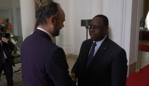 Le président sénégalais Macky Sall accueille le Premier ministre français à Dakar