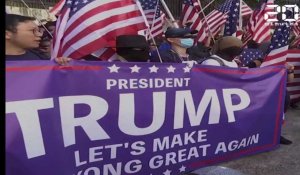 Hong Kong: Les manifestants entonnent l'hymne américain en hommage à Trump