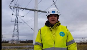 Nouveau pylônes électriques future ligne RTE Gavrelle-Avelin