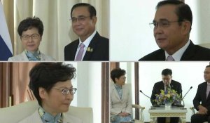 La dirigeante de Hong Kong rencontre le Premier ministre thaïlandais à Bangkok