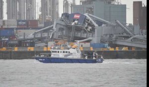 Un navire de 328 mètres a percuté une grue au port de Waasland