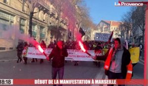 Grève à Marseille :  "le seul choix, c'est le retrait de la réforme des retraites"