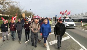 Grève du 10 décembre à Laval. Plus d'un millier de manifestants