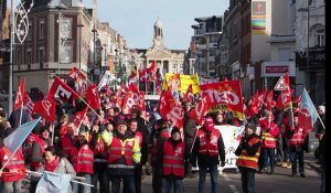 Manifestation contre la réforme des retraites à Cambrai