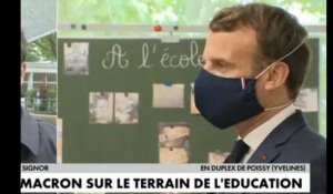 Emmanuel Macron masqué : des élèves ne le reconnaissent pas (vidéo)