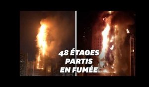 Une tour de 48 étages des Emirats Arabes Unis part en flammes