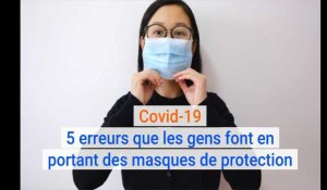 Coronavirus Covid-19 : 5 erreurs que les gens font en portant des masques de protection