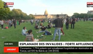Paris : L'Esplanade des invalides bondée, la police contrainte d'intervenir (Vidéo)