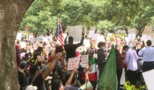 USA/George Floyd: manifestation pour les droits des Noirs américains à Houston