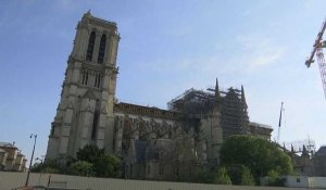 Réouverture du parvis de la cathédrale Notre-Dame de Paris