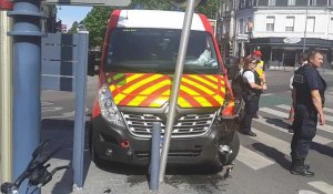 Arras : accident entre un véhicule des pompiers et une voiture