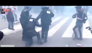 Gendarme lynché par les manifestants : les images chocs diffusées par CNews (Vidéo)