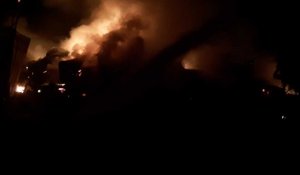 Un hangar détruit dans un incendie ce dimanche soir à Ivergny