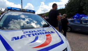 Rassemblement des policiers lillois devant la préfecture de Lille