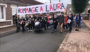Sallaumines: marche blanche en hommage à Laura 