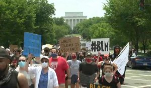 Mort de George Floyd: à Washington, des manifestants se rassemblent au Lincoln Memorial pour rejoindre la Maison Blanche